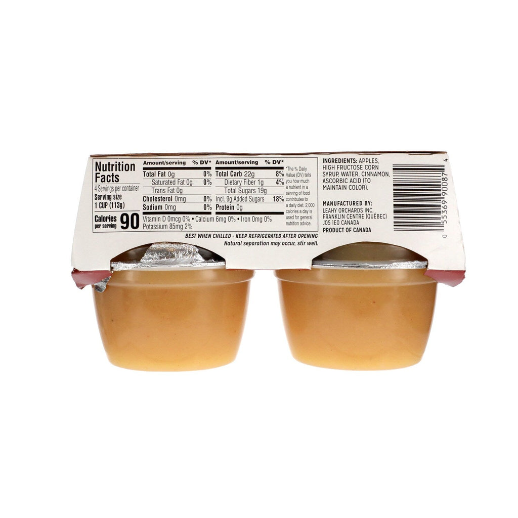 Applesnax Applesauce with Cinnamon, 4-ct. Packs