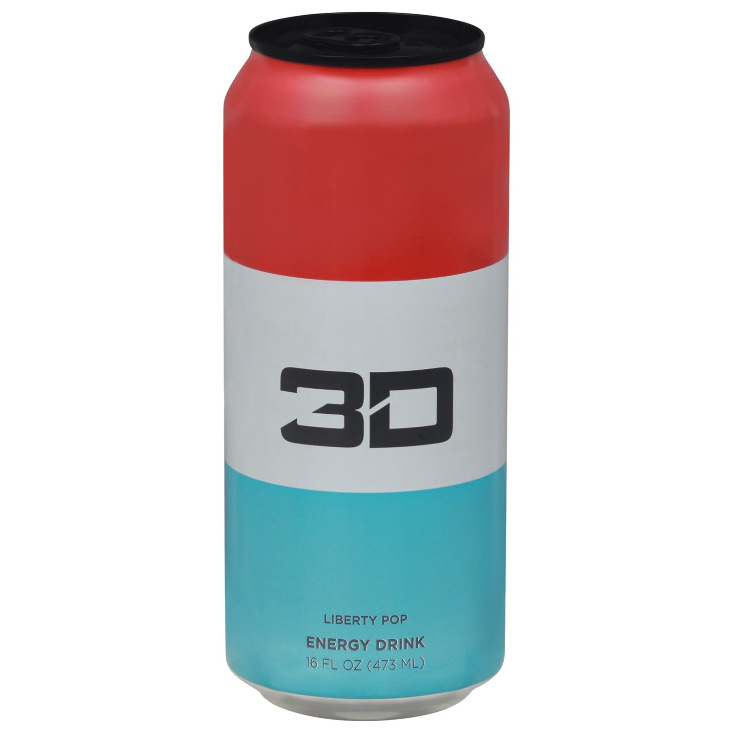 3D Energy Liberty Pop Energy Drink, 16 fl oz.