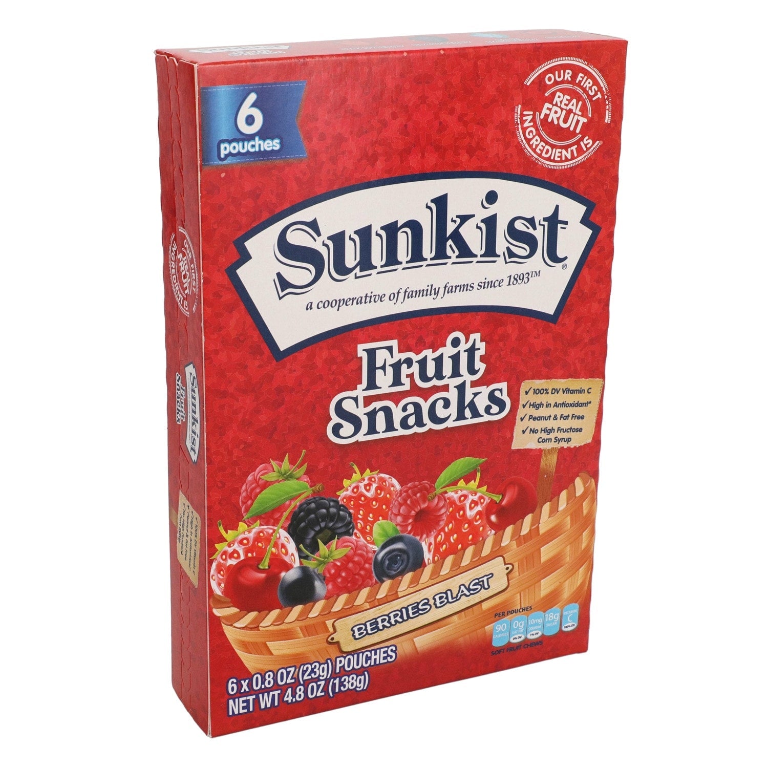 Sunkist Fruit Snacks, 6-ct. 4.8 oz.