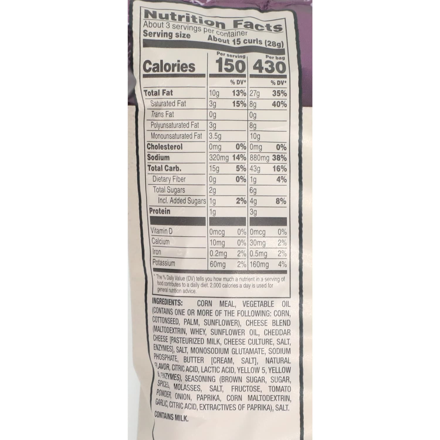 Herr's Stubb's Sticky Sweet Bar-B-Q Cheese Curls, 2.75-oz.