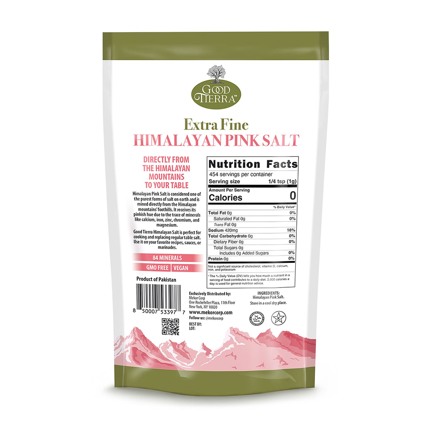 Good Tierra Extra Fine Himalayan Pink Salt, 1-ct.