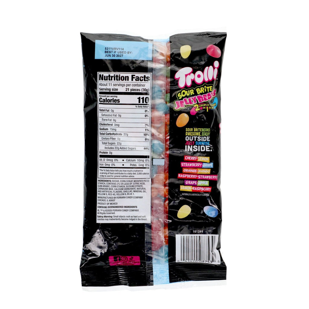 Trolli Sour Brite 2-In-1 Flavored Jelly Beans, Assorted Flavors, 1-ct.
