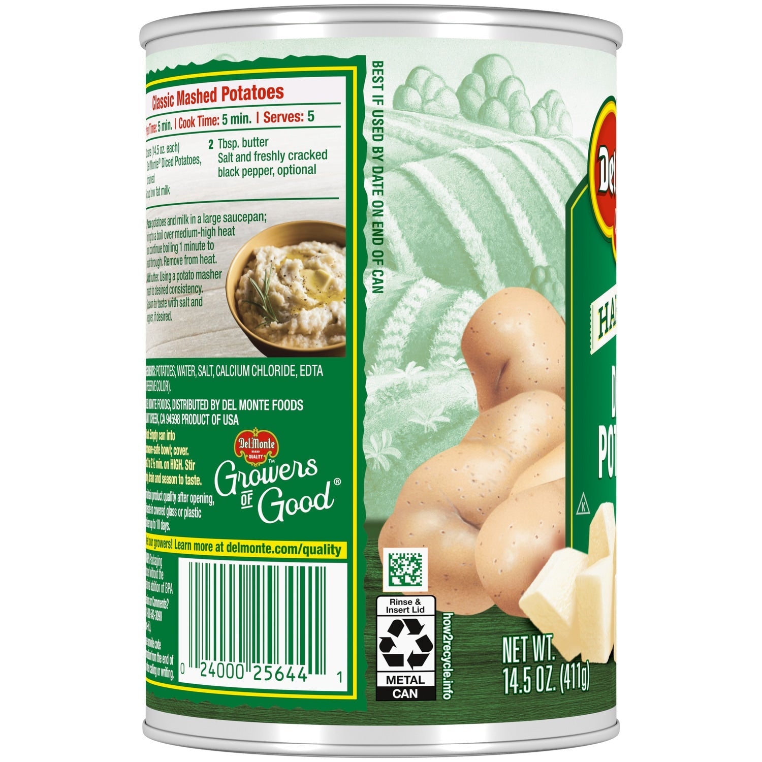 Del Monte Harvest Diced Potatoes, 14.5-oz. Cans