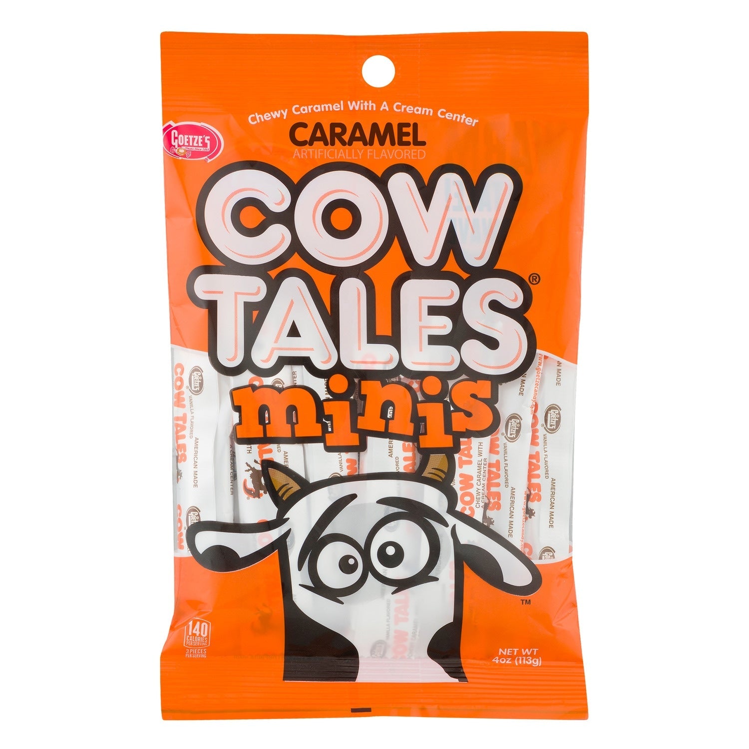Goetze's Caramel Cow Tales Minis, 4-oz. Bags