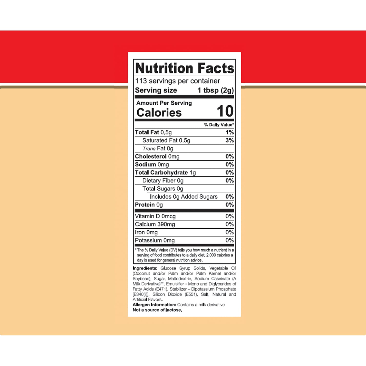 GeniuSip Powdered French Vanilla Non-Dairy Creamer, 8 oz.