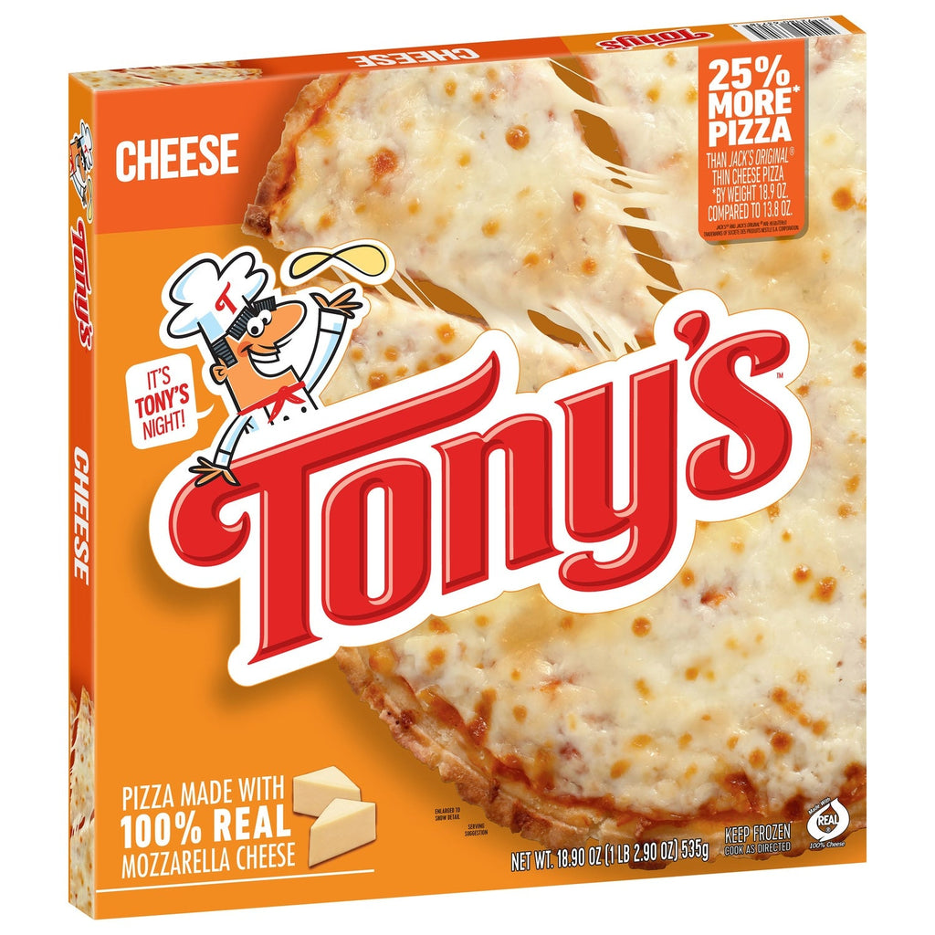 Tony's Pizzeria Style Crust Frozen Cheese Pizzas, 18.9 oz.