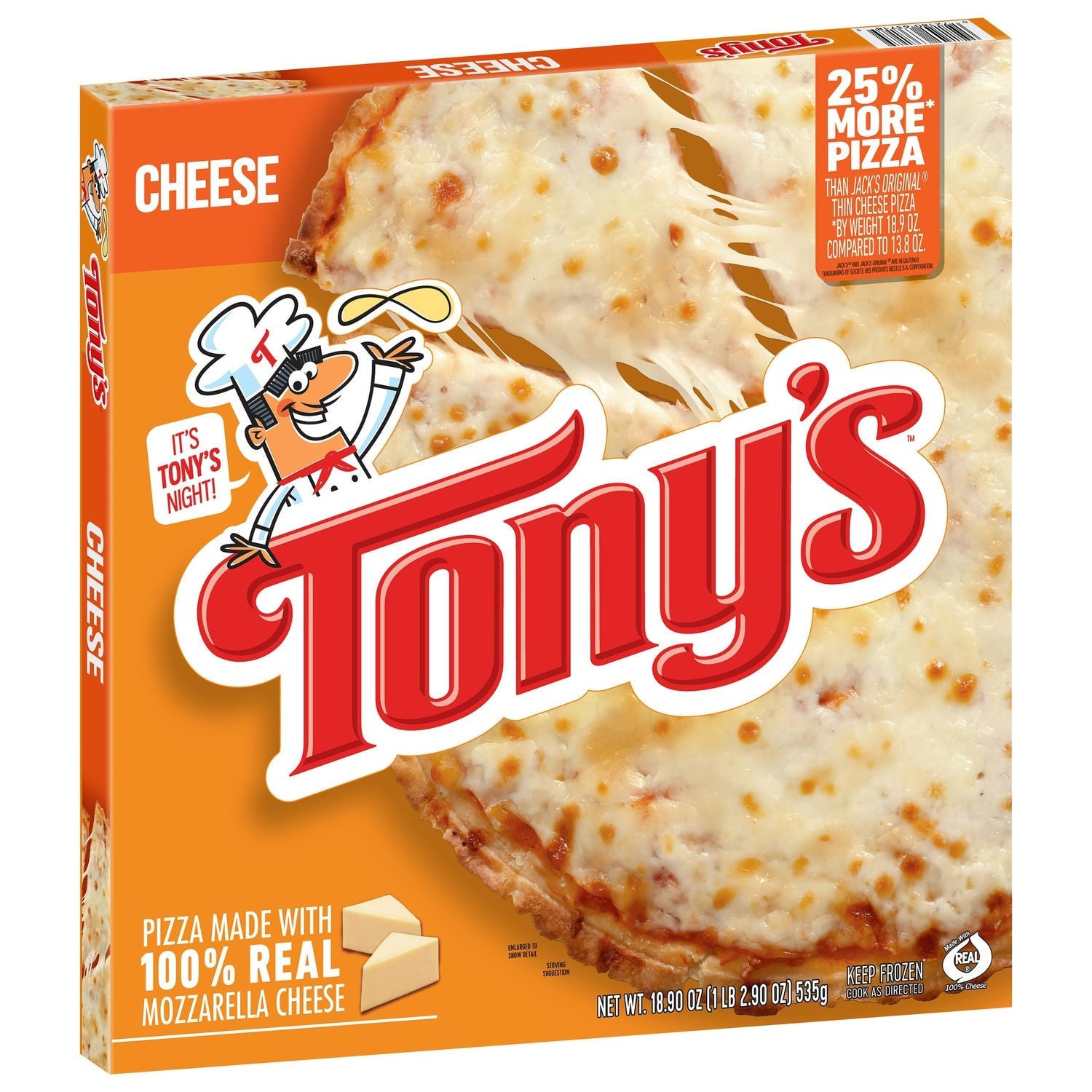 Tony's Pizzeria Style Crust Frozen Cheese Pizzas, 18.9 oz.