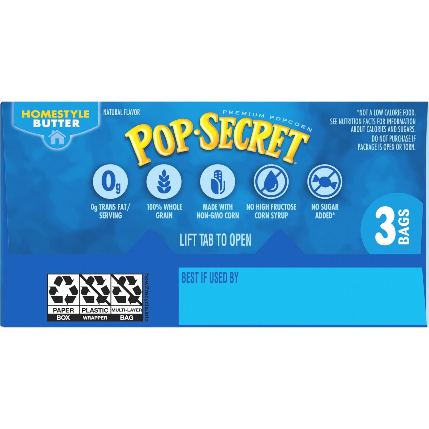 Pop Secret Popcorn Homestyle Butter Microwave Popcorn, 3 ct.