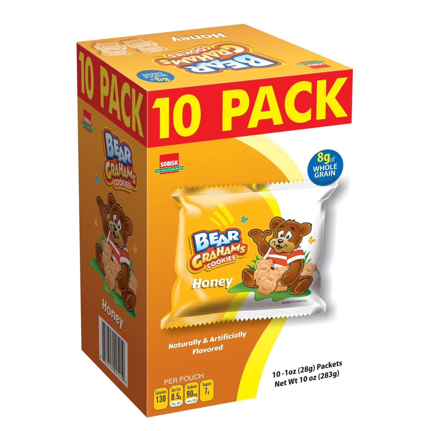 Sobisk Honey Graham Cracker Bear Cookies, 10-ct. Packs