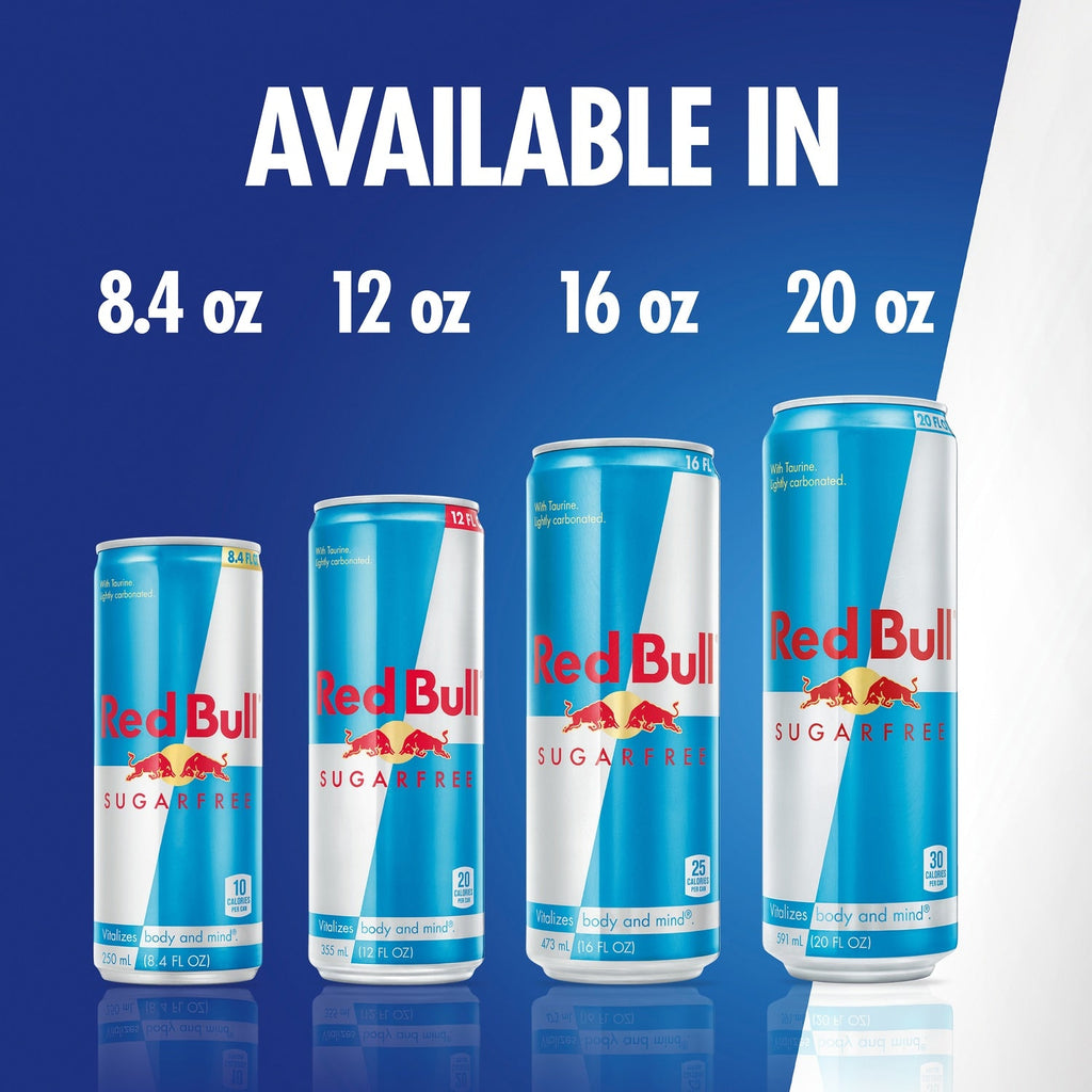 Red Bull Sugarfree Energy Drink, 80mg Caffeine, 8.4 fl oz Can