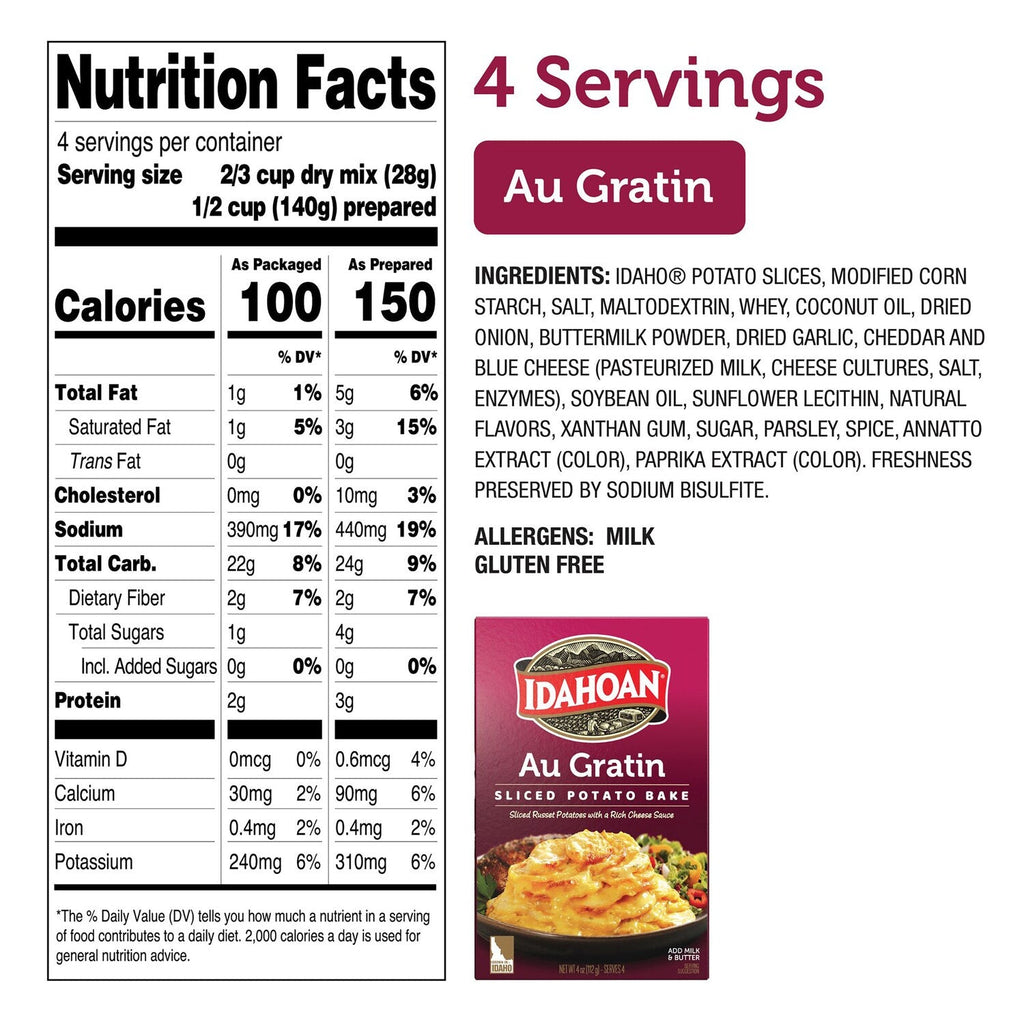 Idahoan Au Gratin Sliced Potato Bake, 1-ct.