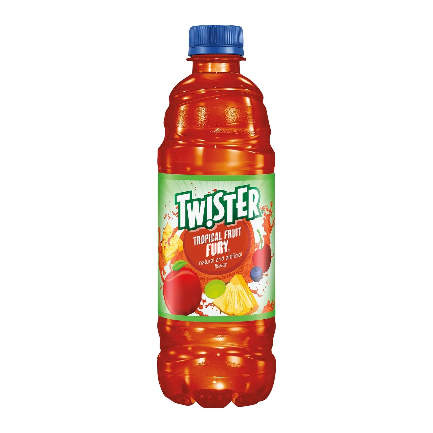 Twister Fury Tropical Fruit Fury, 16.9 fl oz. Bottle