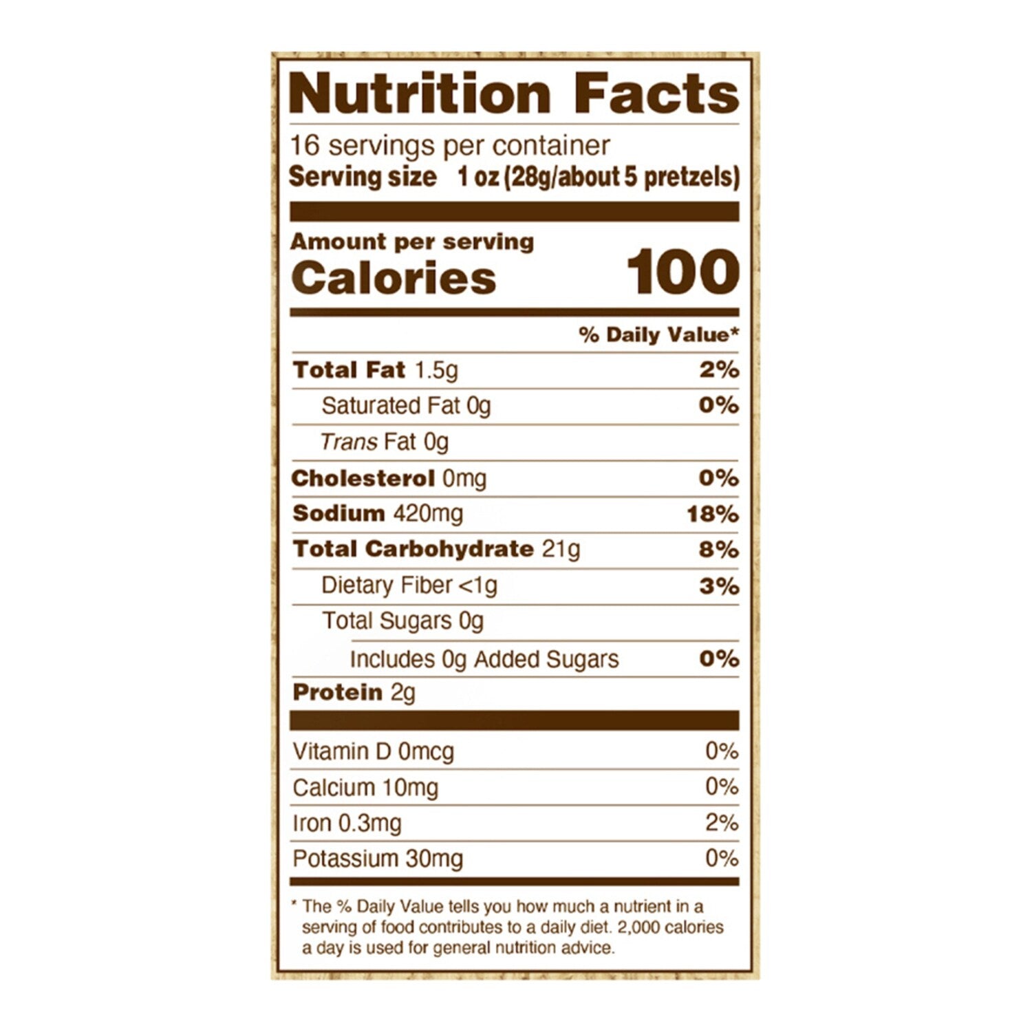 Utz Specials Extra Dark Sourdough Pretzels, 1-ct.