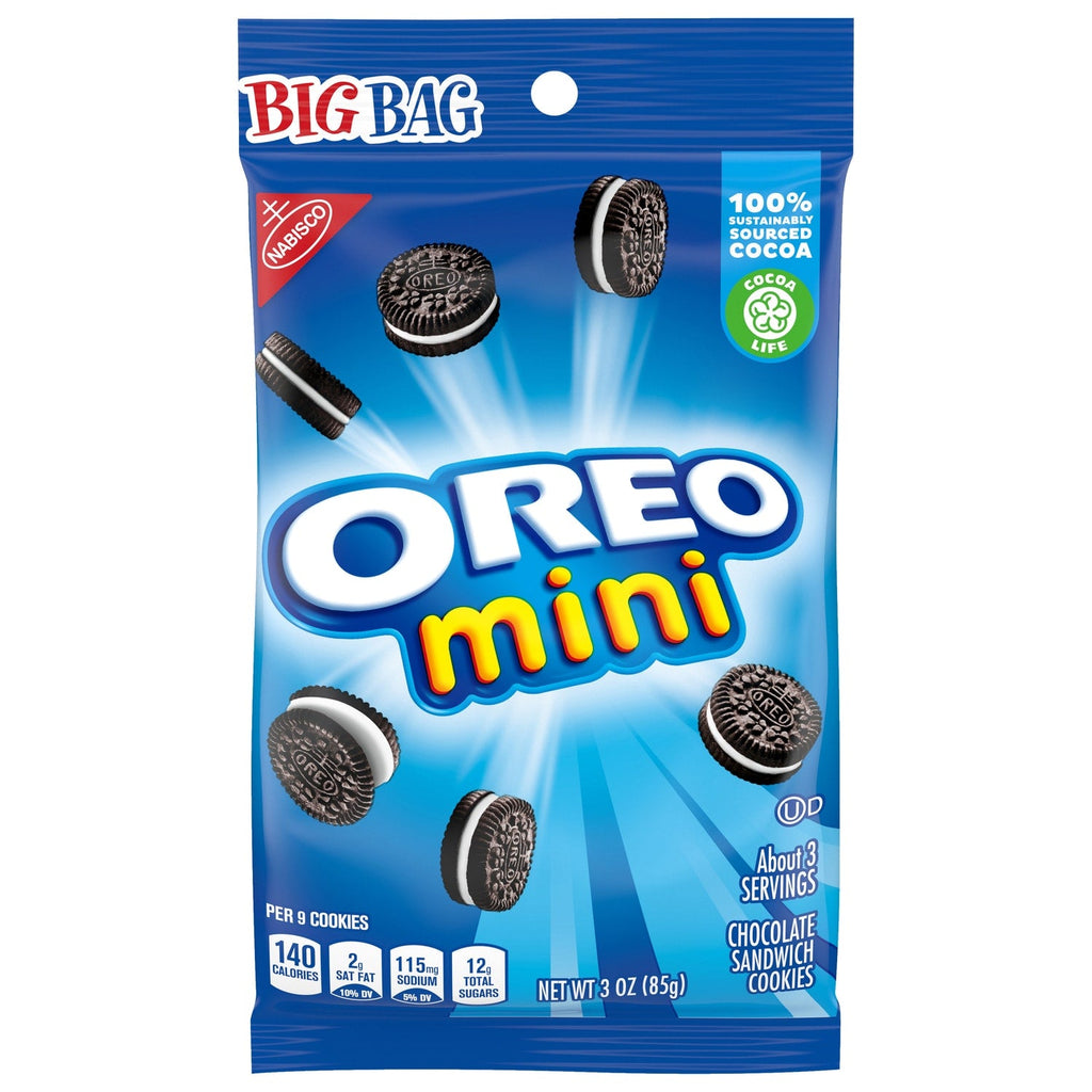 Nabisco Oreo Mini Bite-Size Cookies, 3 oz. Bags