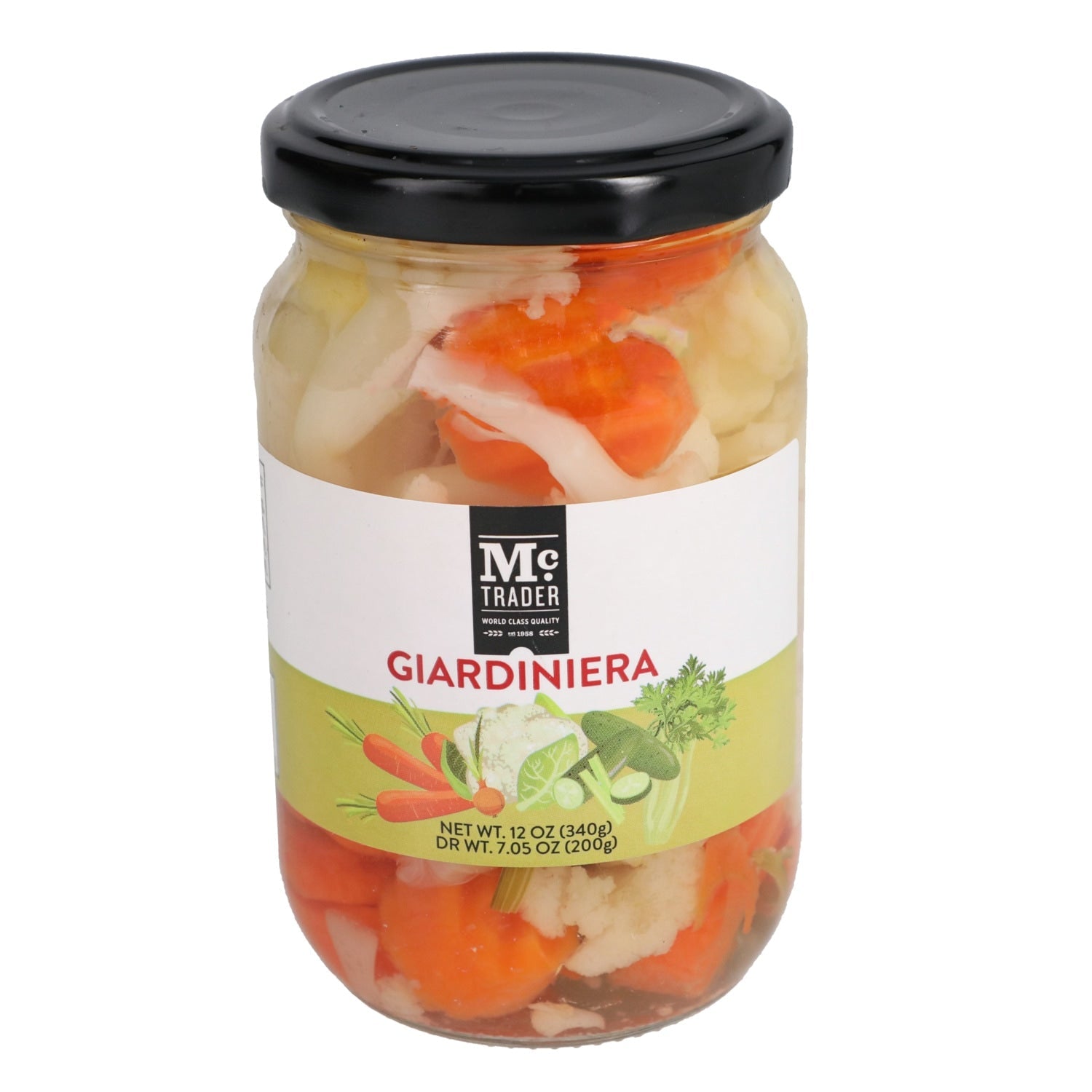 Mc Trader Giardiniera Medley, 12-oz. Jar