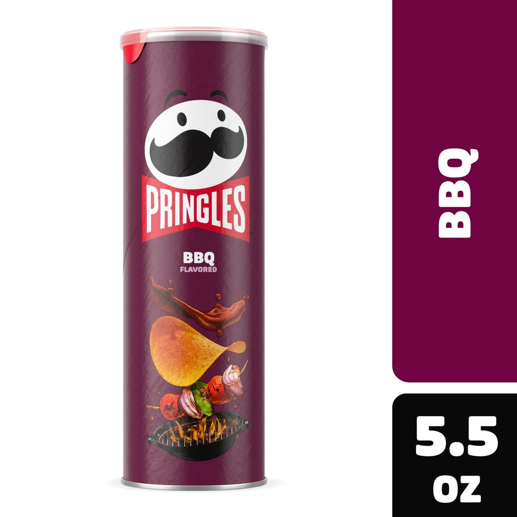 Pringles Potato Crisps Chips, BBQ, 5.5 oz