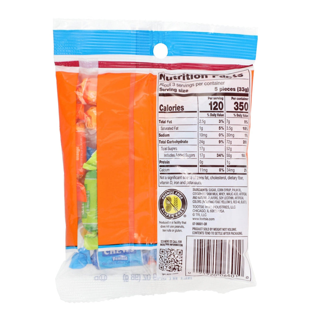 Tootsie Fruit Chews, 3.5 oz. Bag