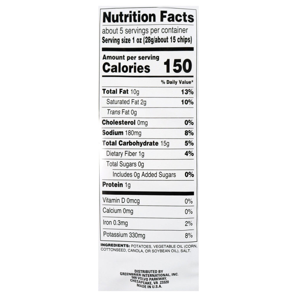 Home Style Select Original Potato Chips, 5-oz.