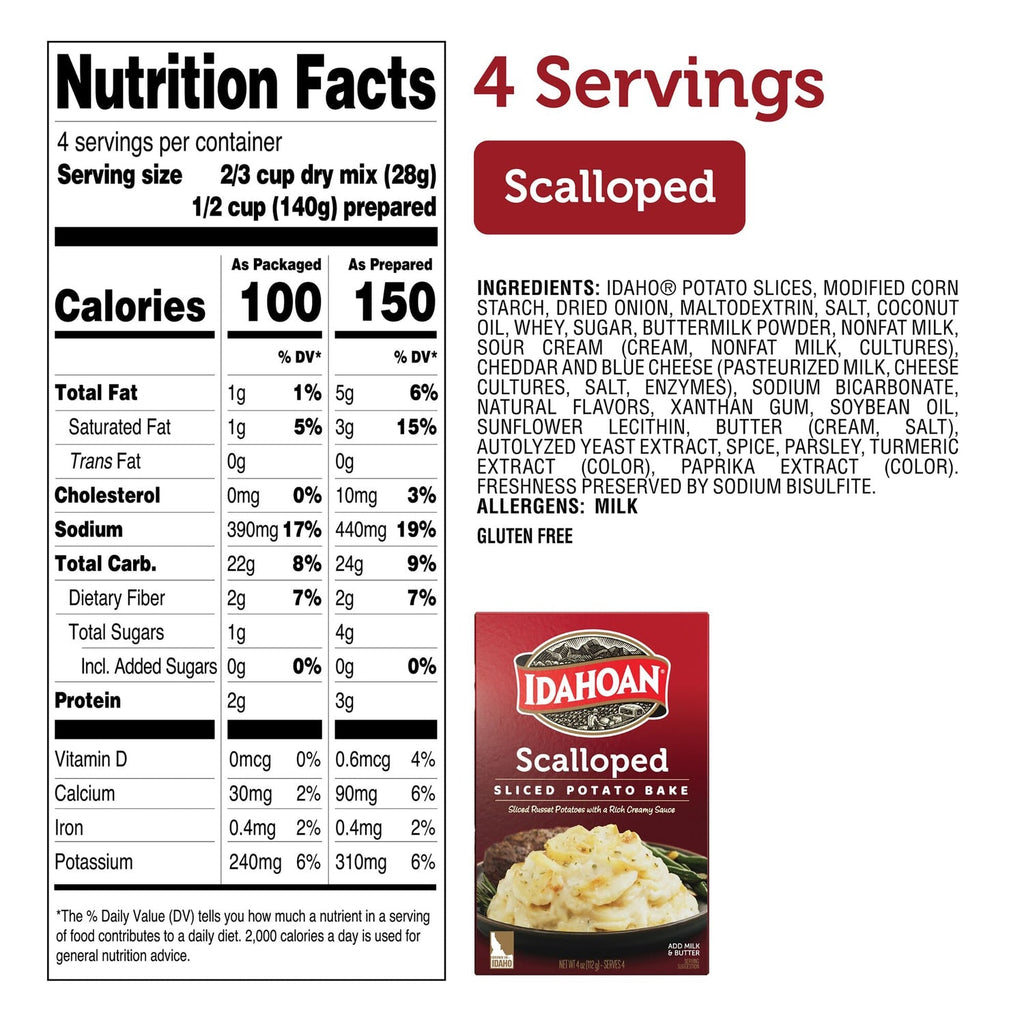 Idahoan Scalloped Sliced Potato Bake, 1-ct.