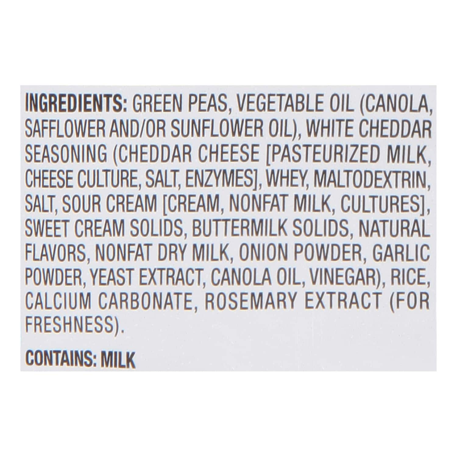 Harvest Snaps Baked White Cheddar Green Pea Snacks, 1-ct.