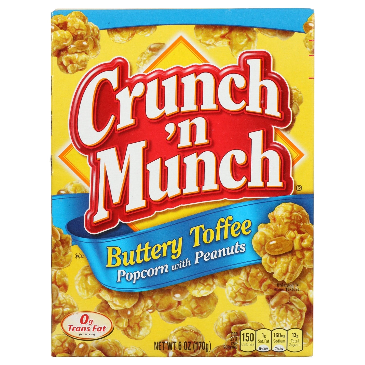 Conagra Brands Crunch ân Munch Buttery Toffee Popcorn with Peanuts, 6 oz.