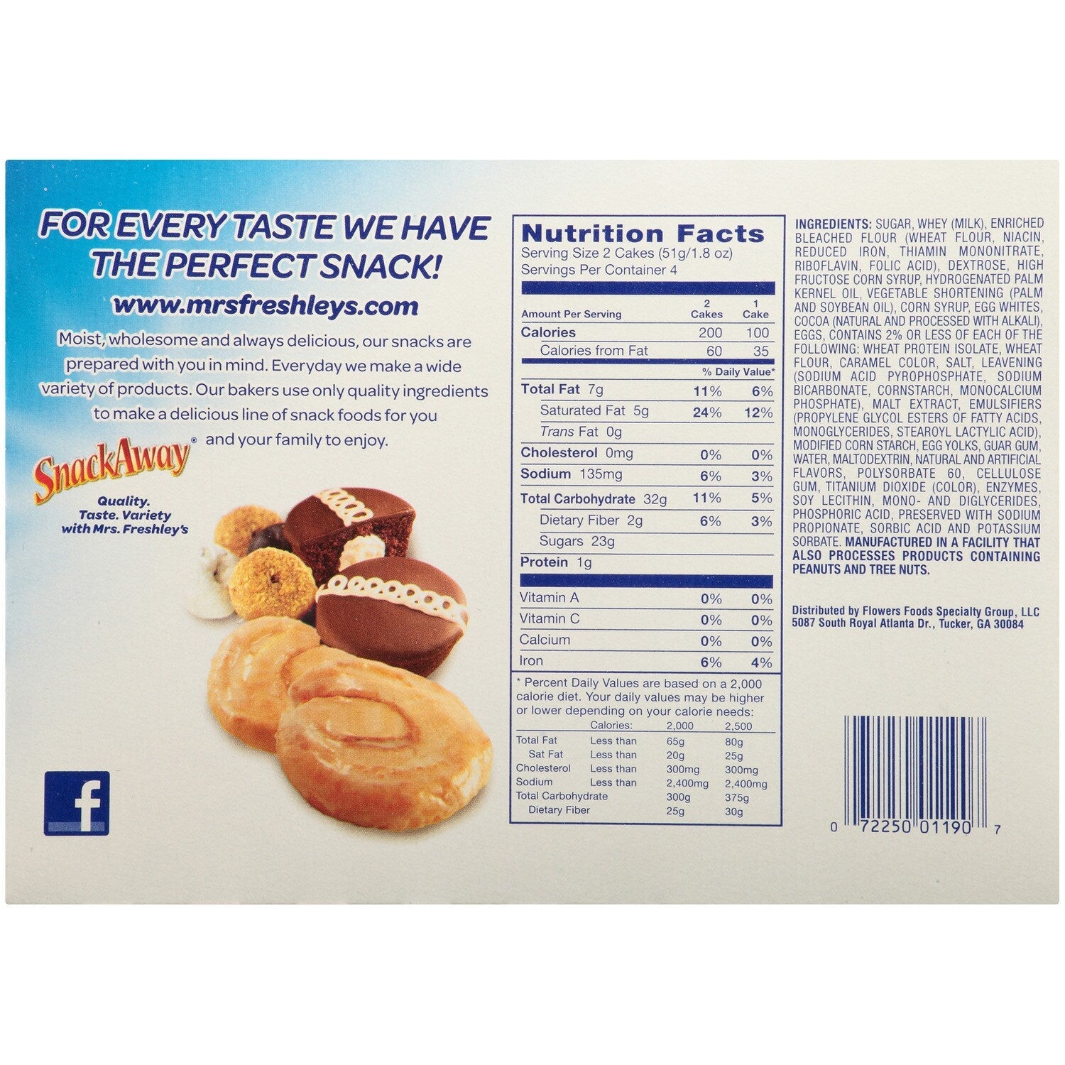 Mrs. Freshley's Swiss Rolls, 8-ct. Packs
