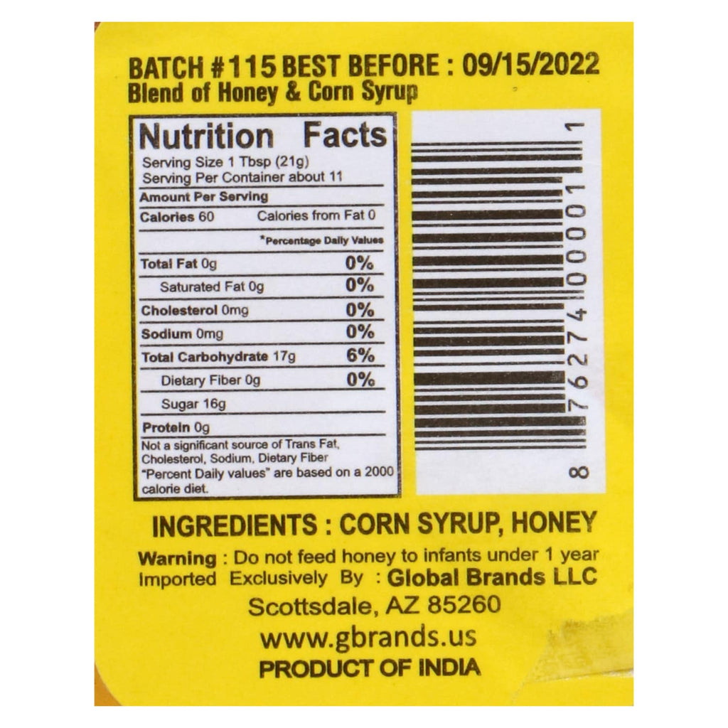 Global Brands Little Bear Blend Honey Syrup, 8 oz.