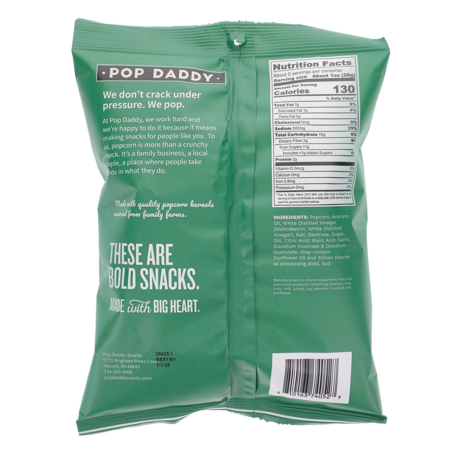 Pop Daddy Dill Pickle Popcorn, 1-ct.