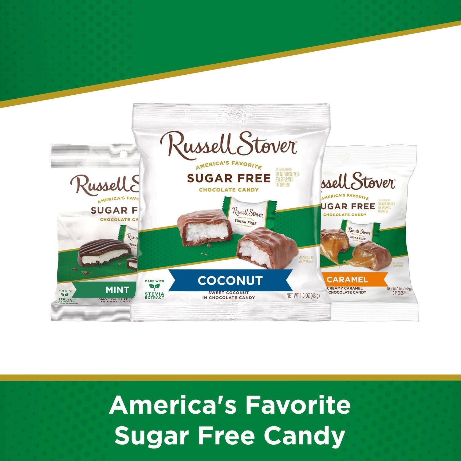 Russell Stover Sugar Free Coconut-Flavored Chocolate Candy, 1-ct.