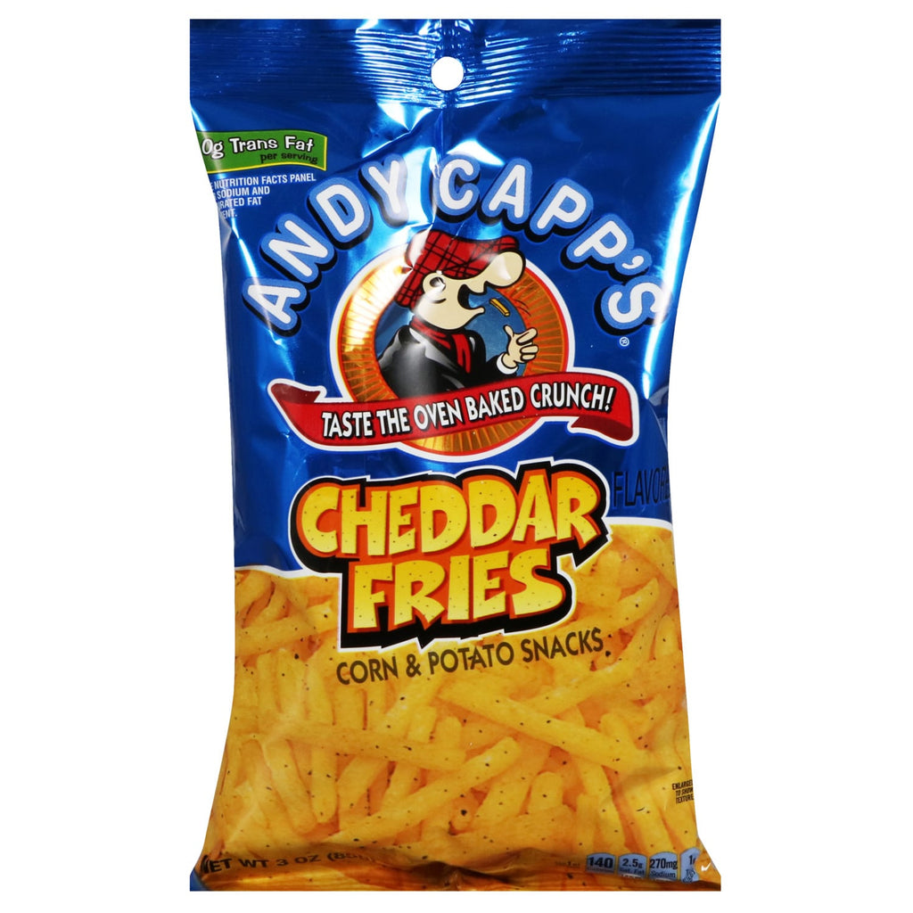 Conagra Brands Andy Capp's Cheddar Flavored Fries, 3 oz.