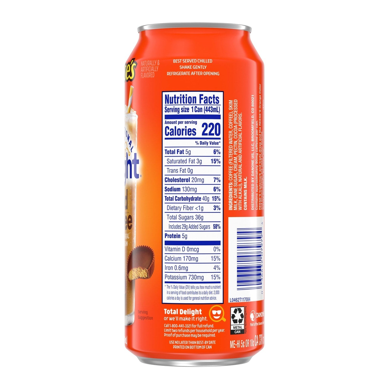 Reese's International Delight Iced Coffee - Reeseâs Peanut Butter Cup, 15-fl oz. Can