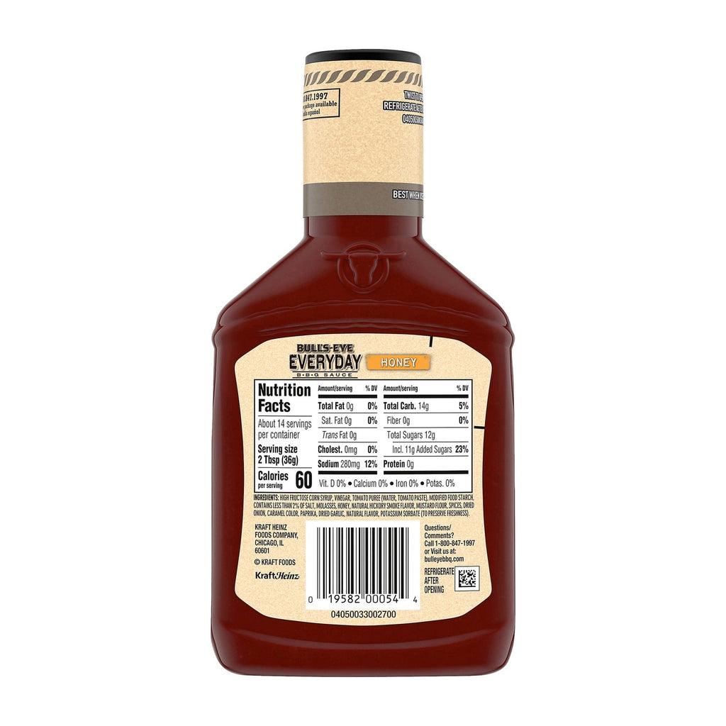 Bull's-Eye Everyday Honey BBQ Sauce, 1-ct.