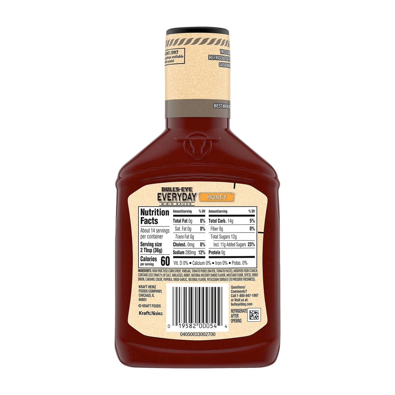 Bull's-Eye Everyday Honey BBQ Sauce, 1-ct.