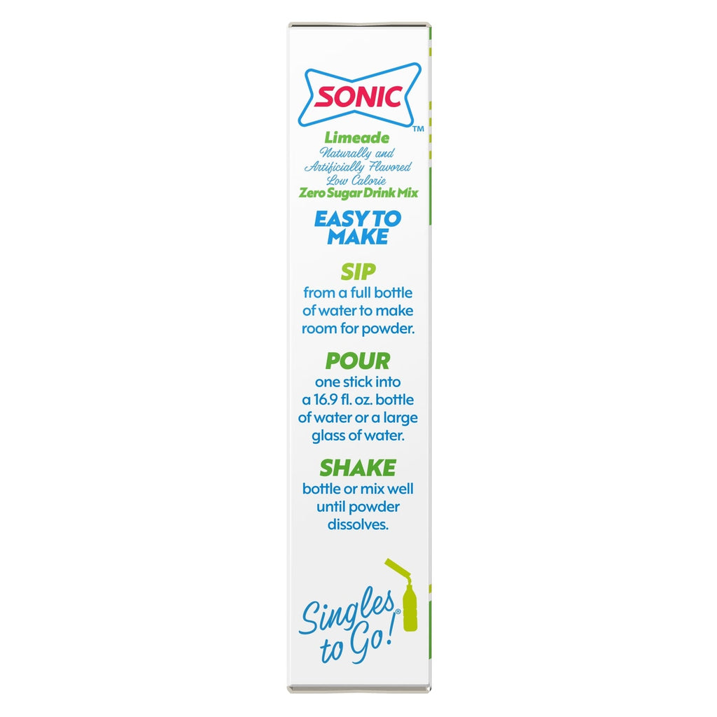 Sonic Singles to Go Limeade Drink Mix, 6-ct. Box