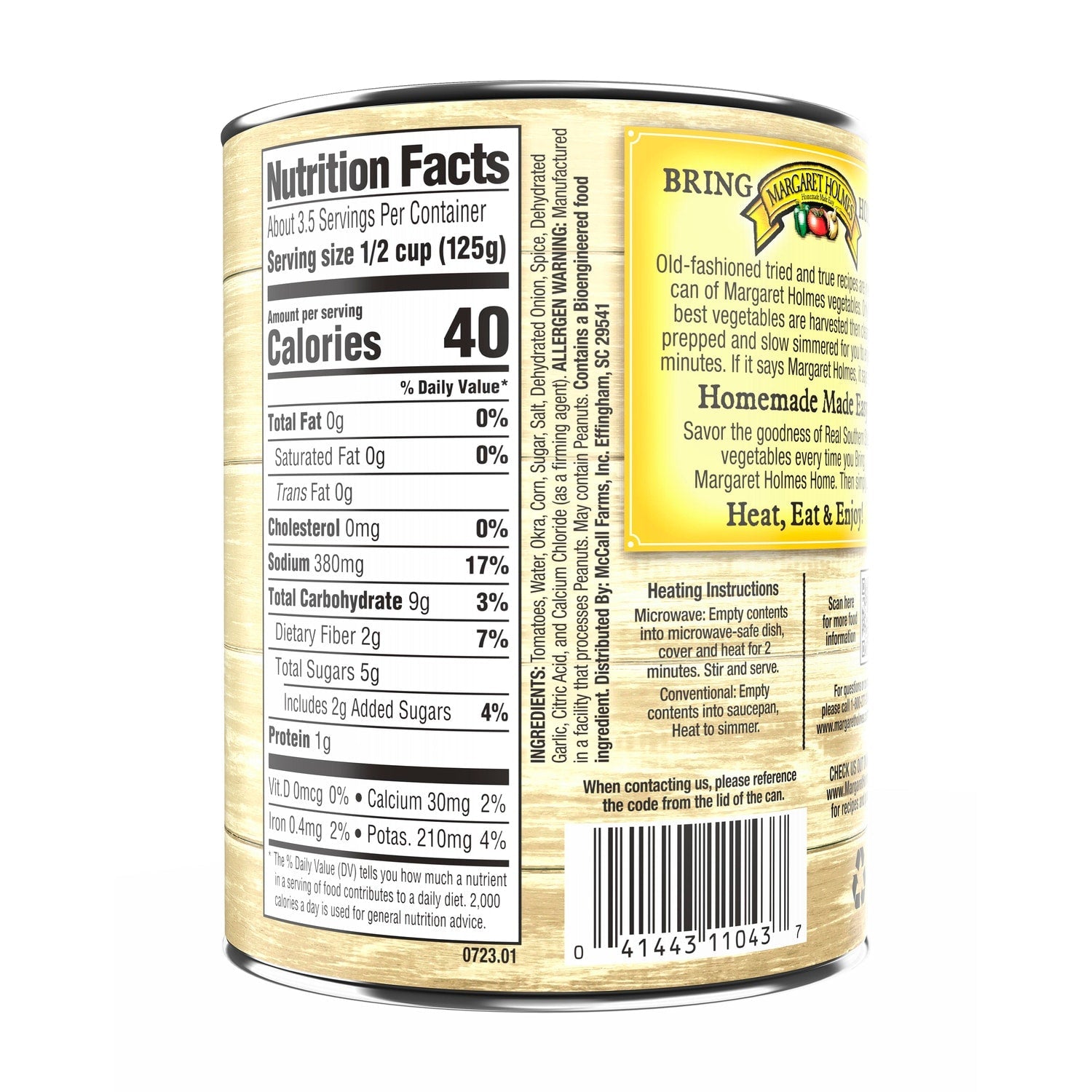 Margaret Holmes Tomatoes, Okra &amp; Corn, 1-ct.
