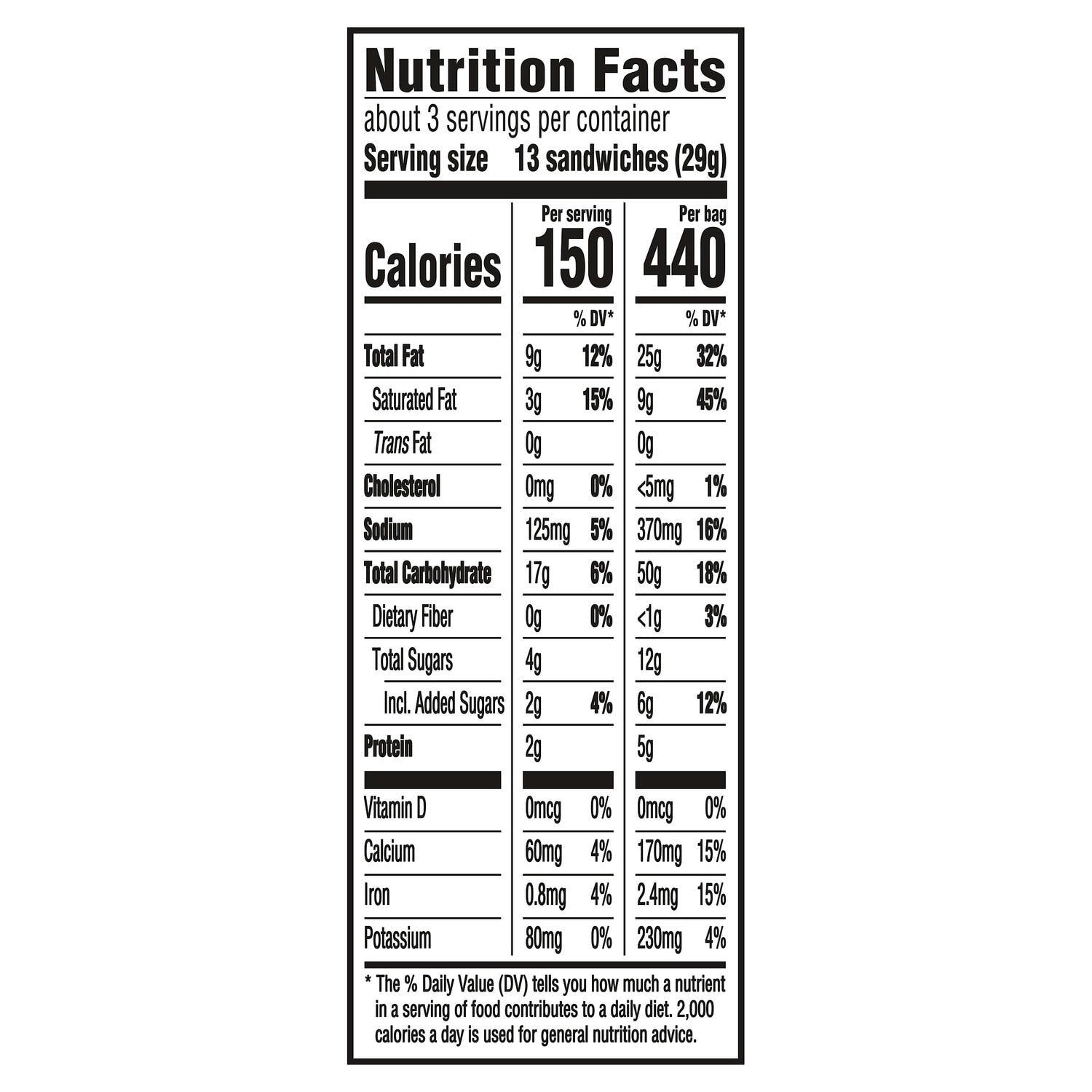 Nabisco Ritz Bits Cheese and Cracker Sandwiches, 3-oz. Bags