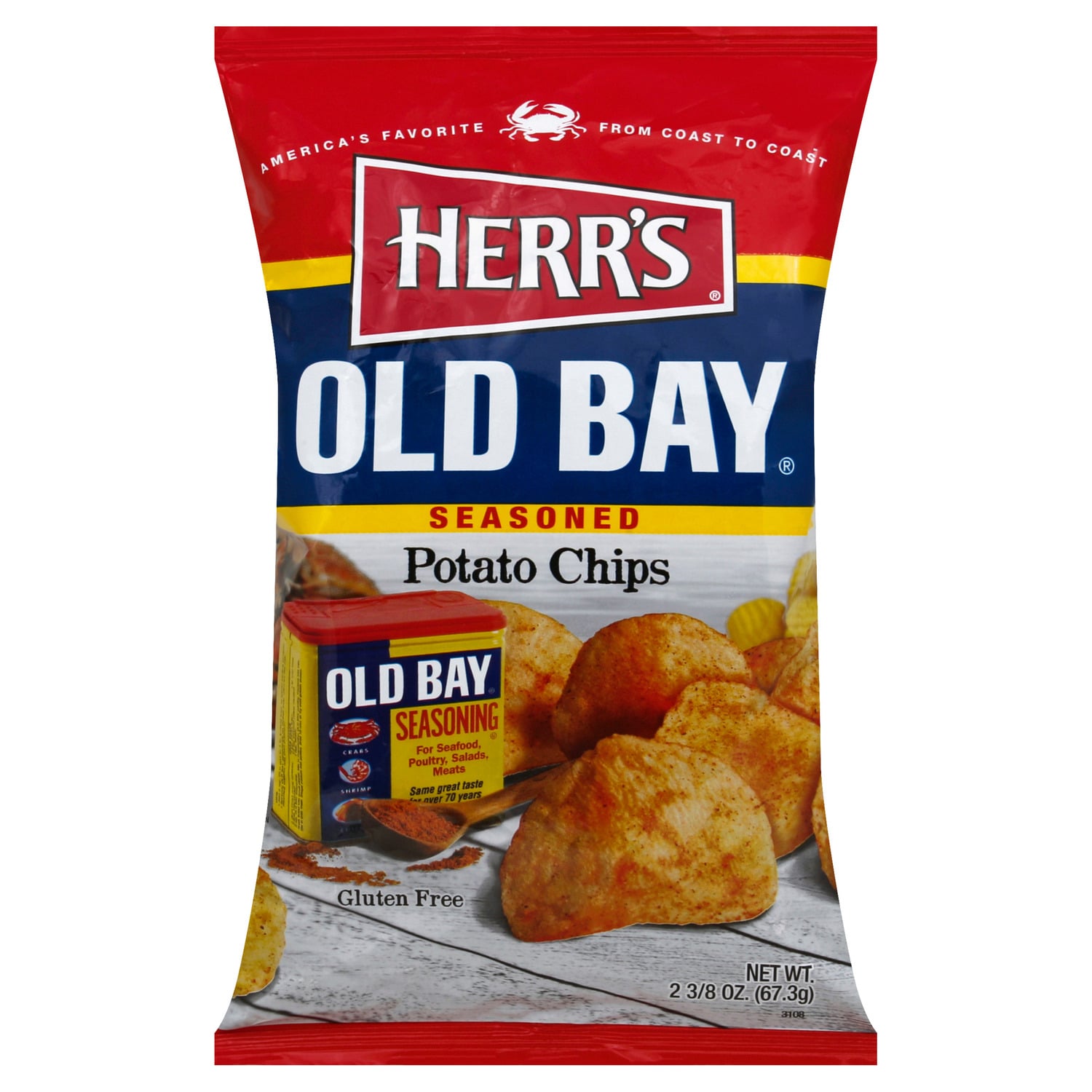 Herr's Old Bay Seasoned Potato Chips, 1-ct.