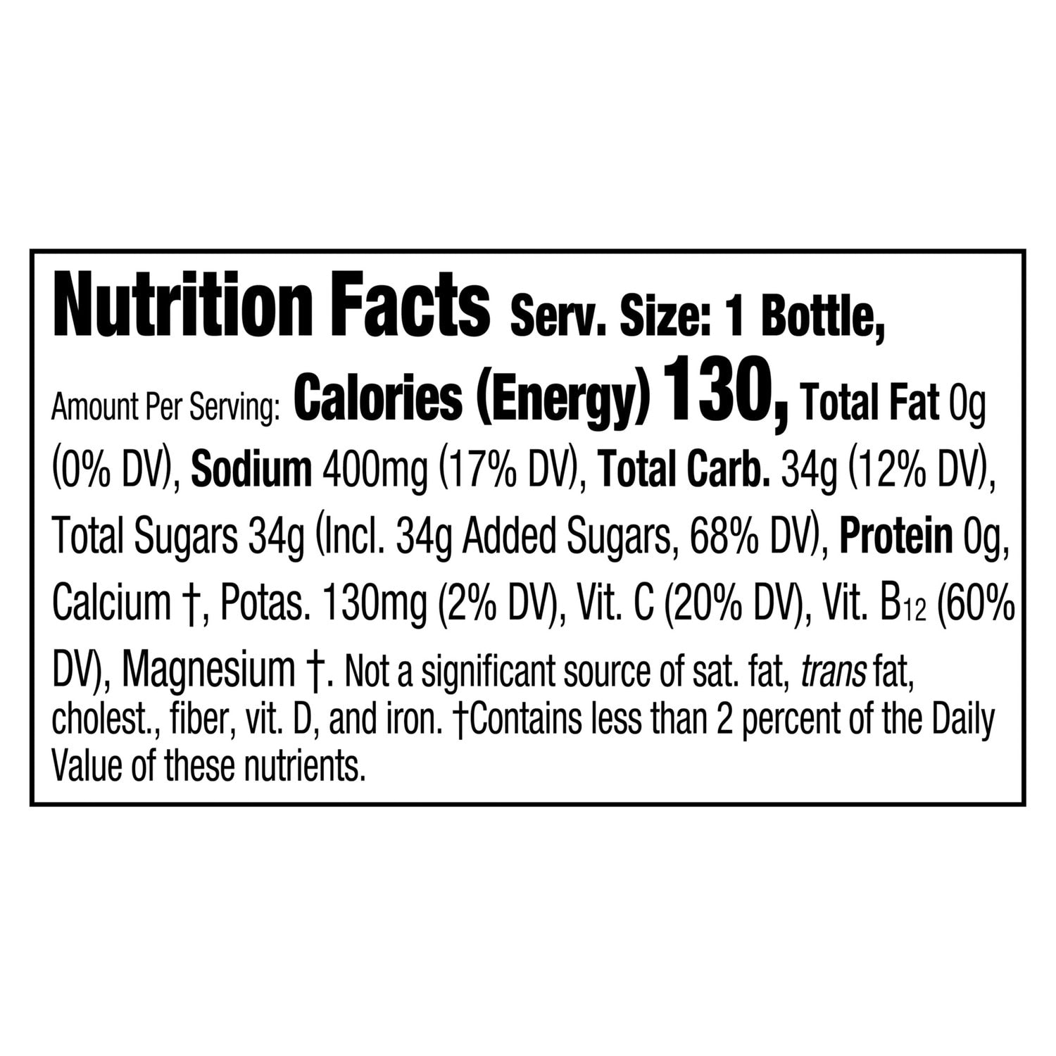 Powerade Lemon Lime Sports Drink, 20 fl oz. Bottle