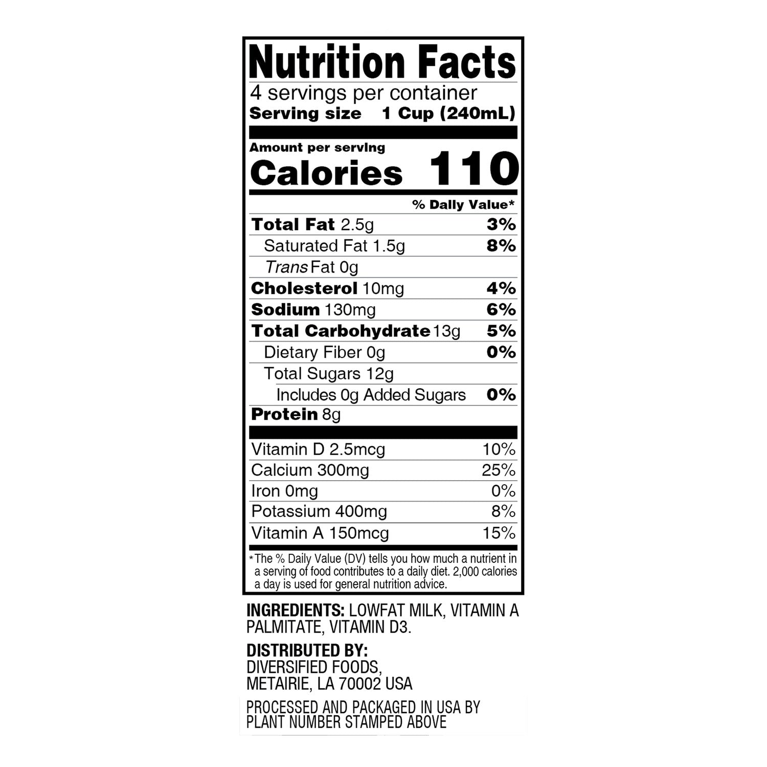 Marcel's Modern Pantry 1% Low Fat Milk, 1-ct.