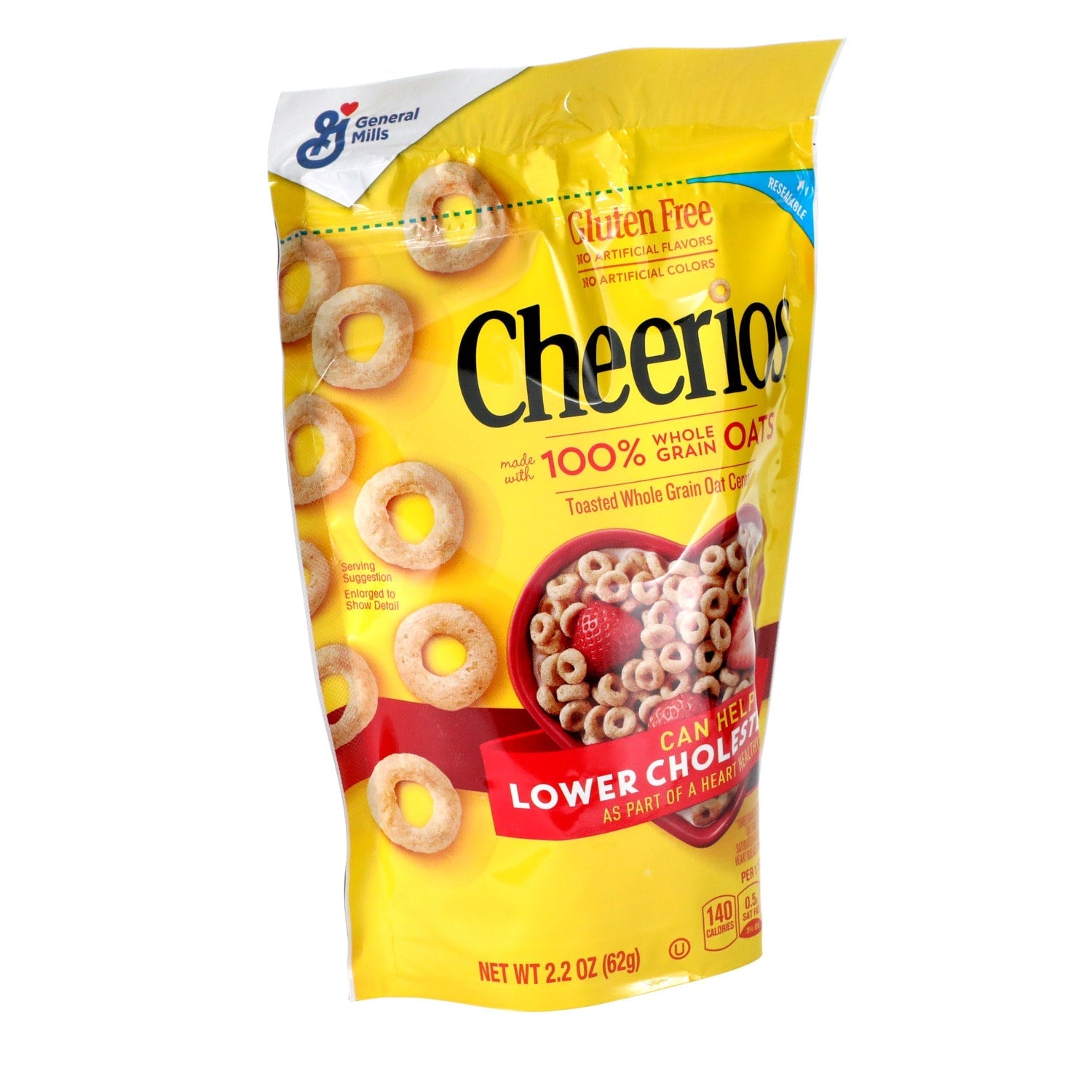 Cheerios Whole Grain Oats Breakfast Cereal, 2.2 oz.
