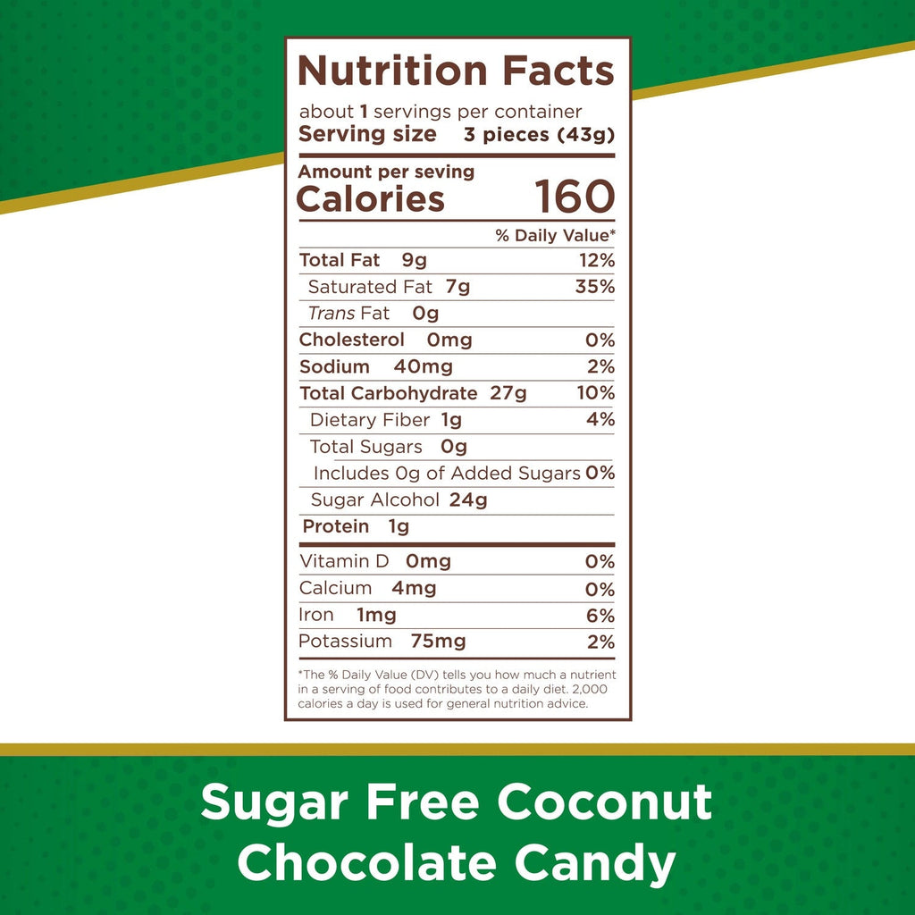 Russell Stover Sugar Free Coconut-Flavored Chocolate Candy, 1-ct.