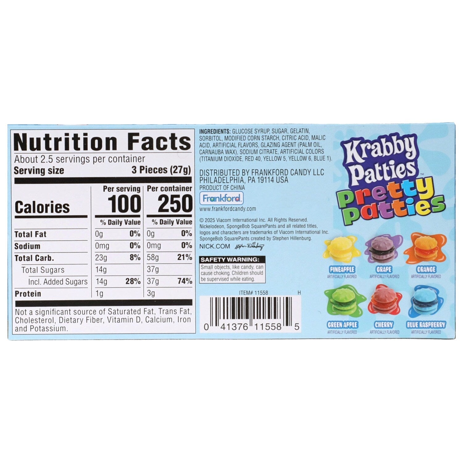 Krabby Patties Pretty Patties Gummy Candy, 1-ct.