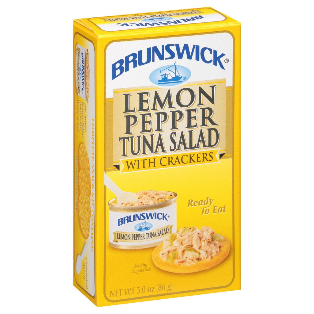 Brunswick Ready-To-Eat Lemon Pepper Tuna Salad with Crackers, 1-ct.