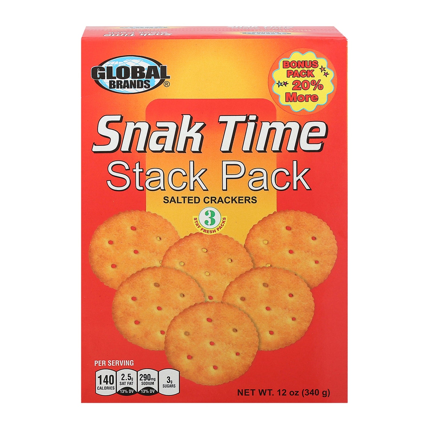 Snack Time Stack Pack Crackers, 12 oz.