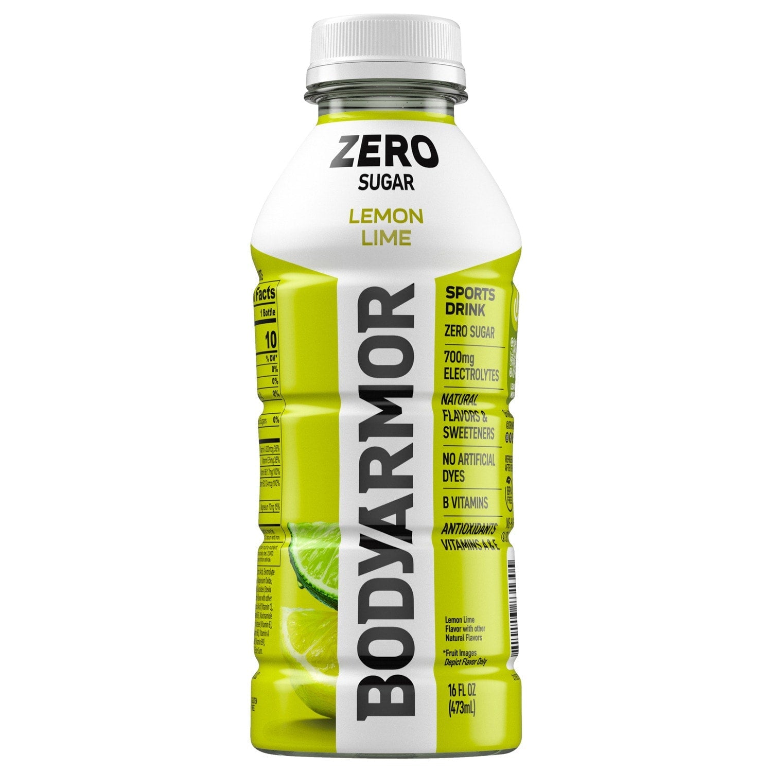 Bodyarmor Zero Sugar Lemon Lime Sports Drink, 16 fl oz. Bottle