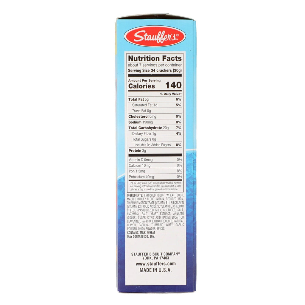 Stauffer's Whales Baked Cheddar Snack Crackers, 7 oz. Box