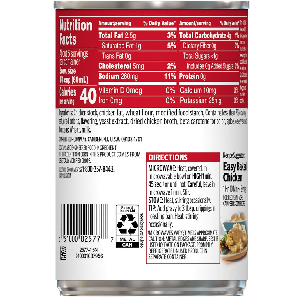 Campbellâs Chicken Gravy, 1-ct.
