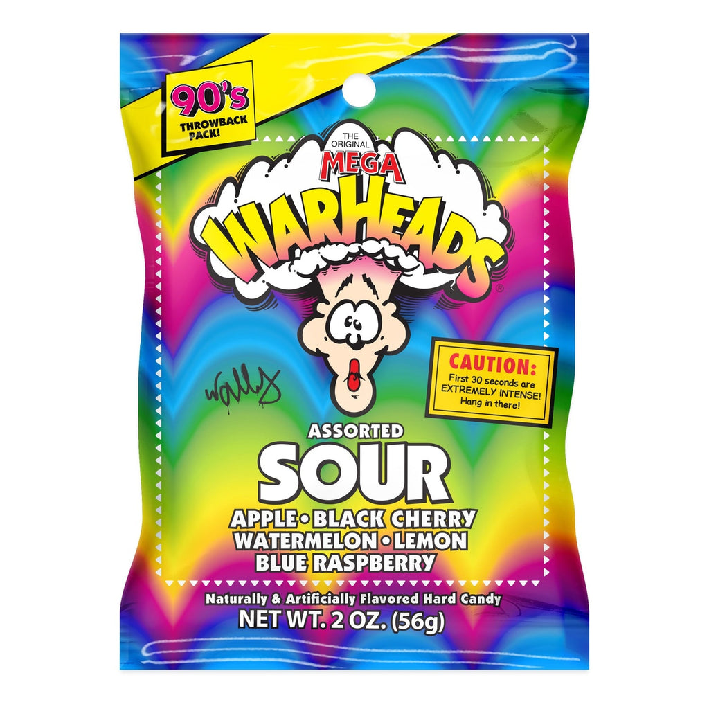 Warheads Extreme Sour Hard Candies, 2 oz. Bags