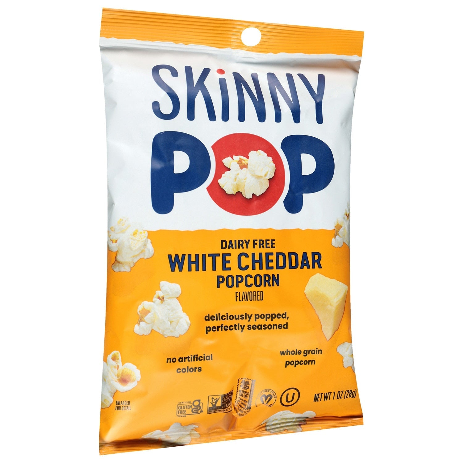 Skinny Pop Dairy-free White Cheddar Popcorn, 1-ct.