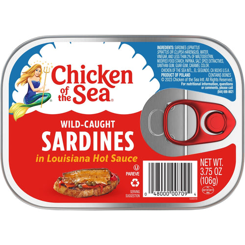 Chicken of the Sea Sardines in Hot Sauce, 3.75 oz.